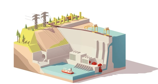 Dam and Canal Cross Sections in VR