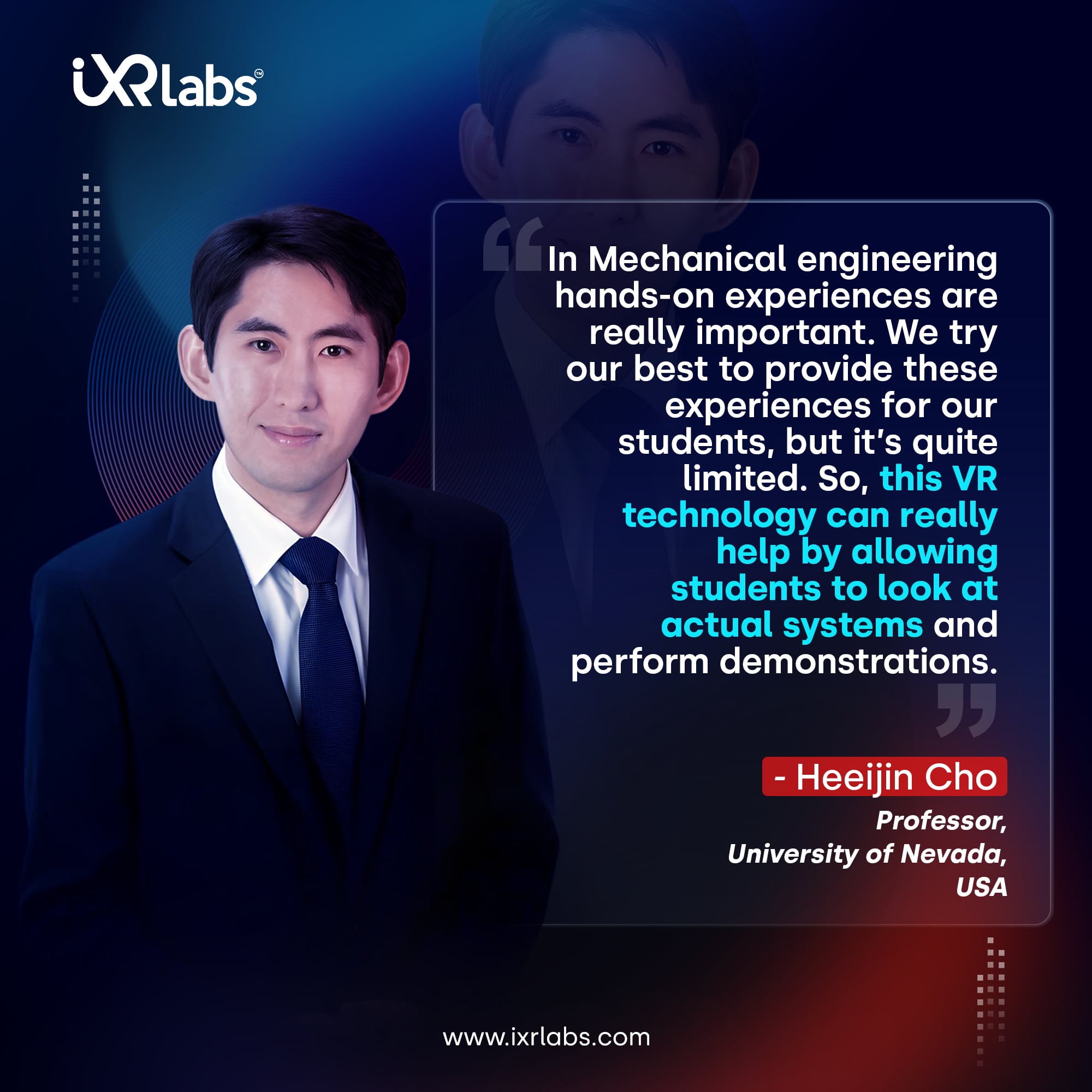 VR in mechanical engineering